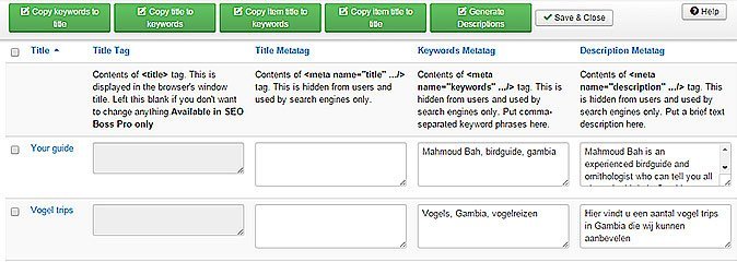 SEO Components and Extensions for Joomla